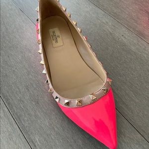 Red flat Valentino size EUR 38